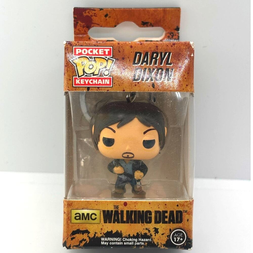Funko Pop! Daryl Dixon Pocket Pop AMC The Walking Dead Keychain - New